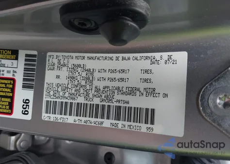2021 Toyota Tacoma Trd Sport from USA, damaged, VIN 3TMCZ5AN3MM439867
